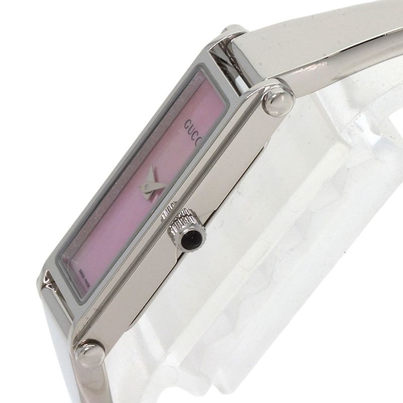 Gucci Square Face Bangle Watch SS