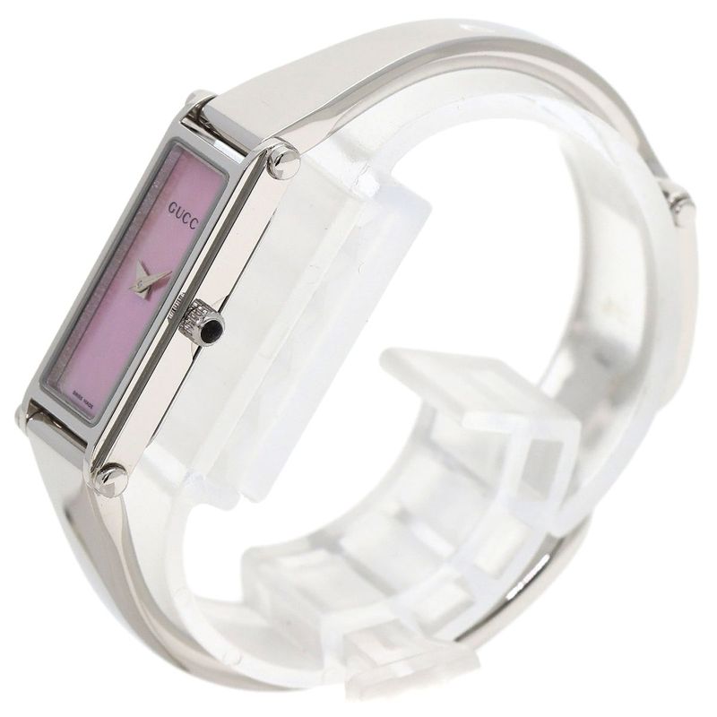 Gucci Square Face Bangle Watch SS