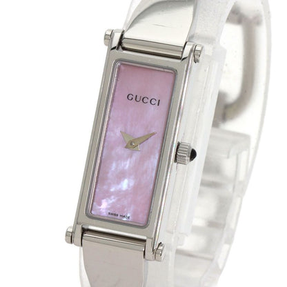 Gucci Square Face Bangle Watch SS