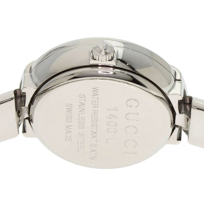 Gucci Round Face GG Pink Shell Bangle Watch SS