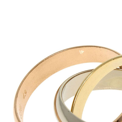 Cartier Trinity 49 Ring 18K Yellow Gold 18K White Pink