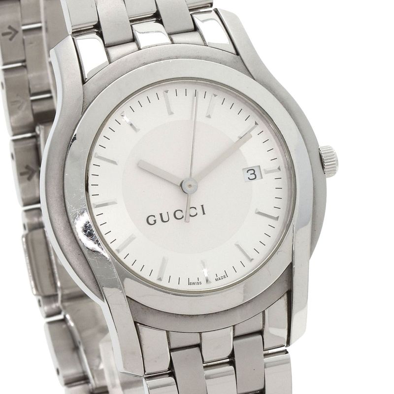 Gucci Round Face Watch SS
