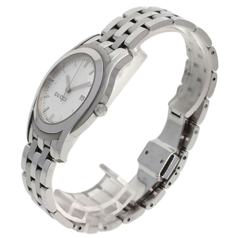 Gucci Round Face Watch SS