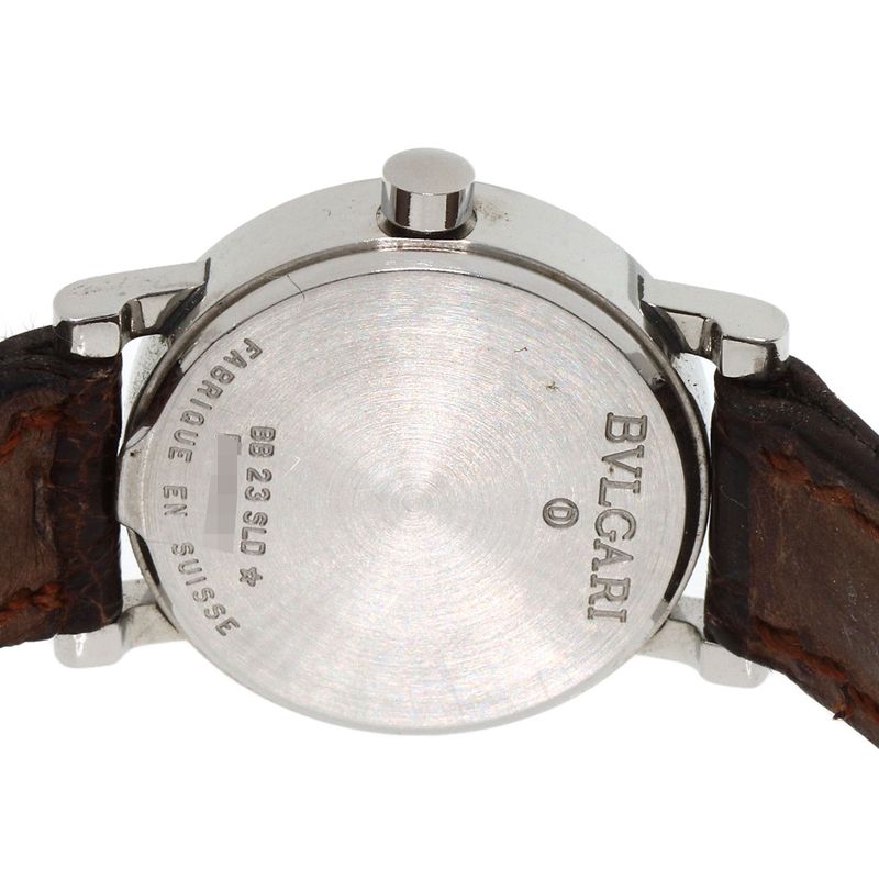 Bvlgari Watch SS Leather