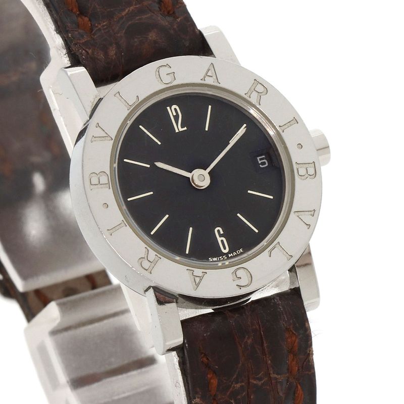 Bvlgari Watch SS Leather