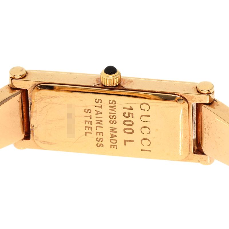 Gucci Square Face Bangle Diamond GG Watch Pgp