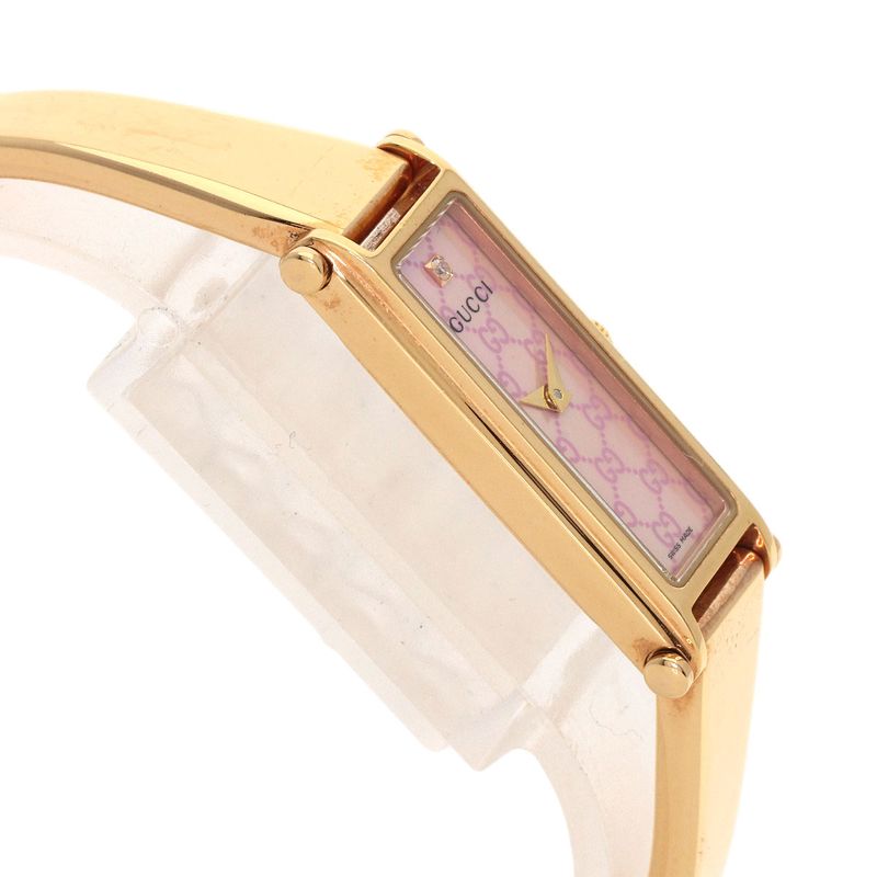 Gucci Square Face Bangle Diamond GG Watch Pgp