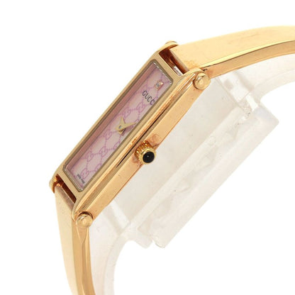 Gucci Square Face Bangle Diamond GG Watch Pgp