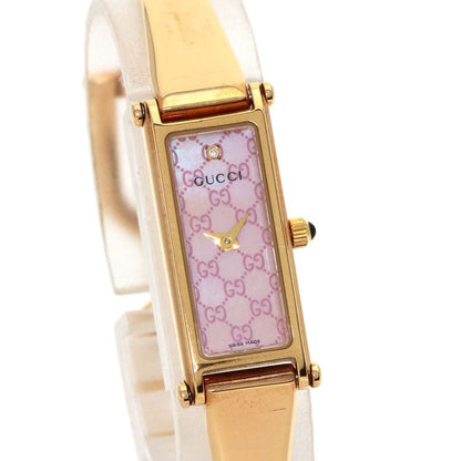 Gucci Square Face Bangle Diamond GG Watch Pgp