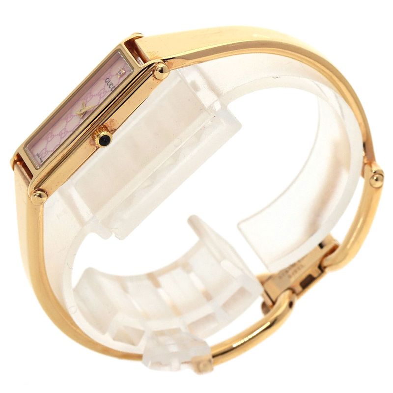 Gucci Square Face Bangle Diamond GG Watch Pgp