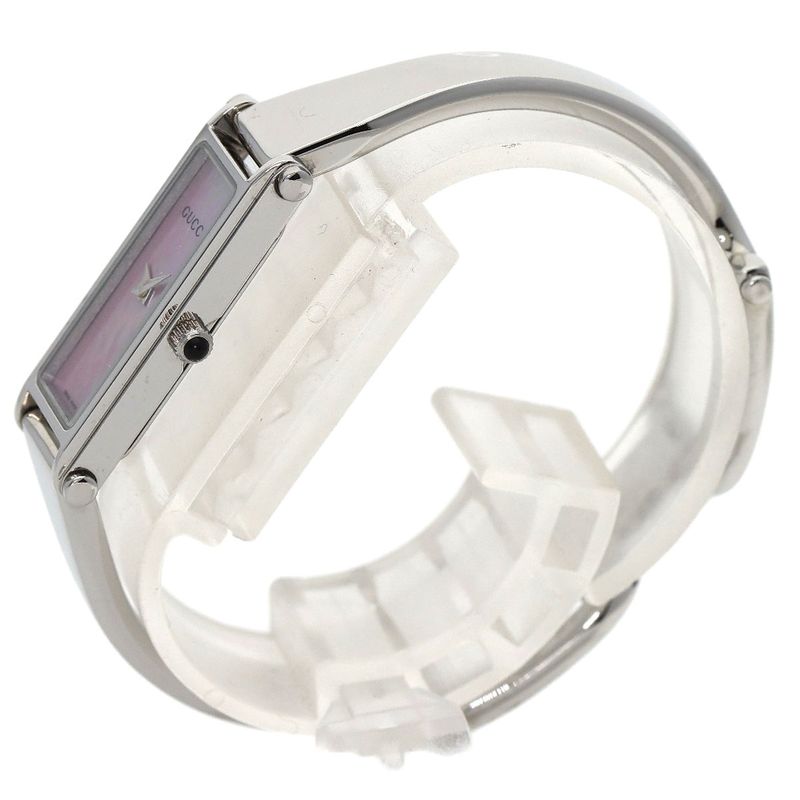 Gucci Square Face Bangle Watch SS