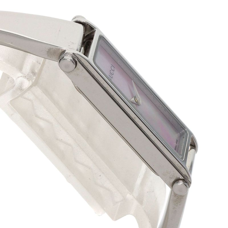 Gucci Square Face Bangle Watch SS