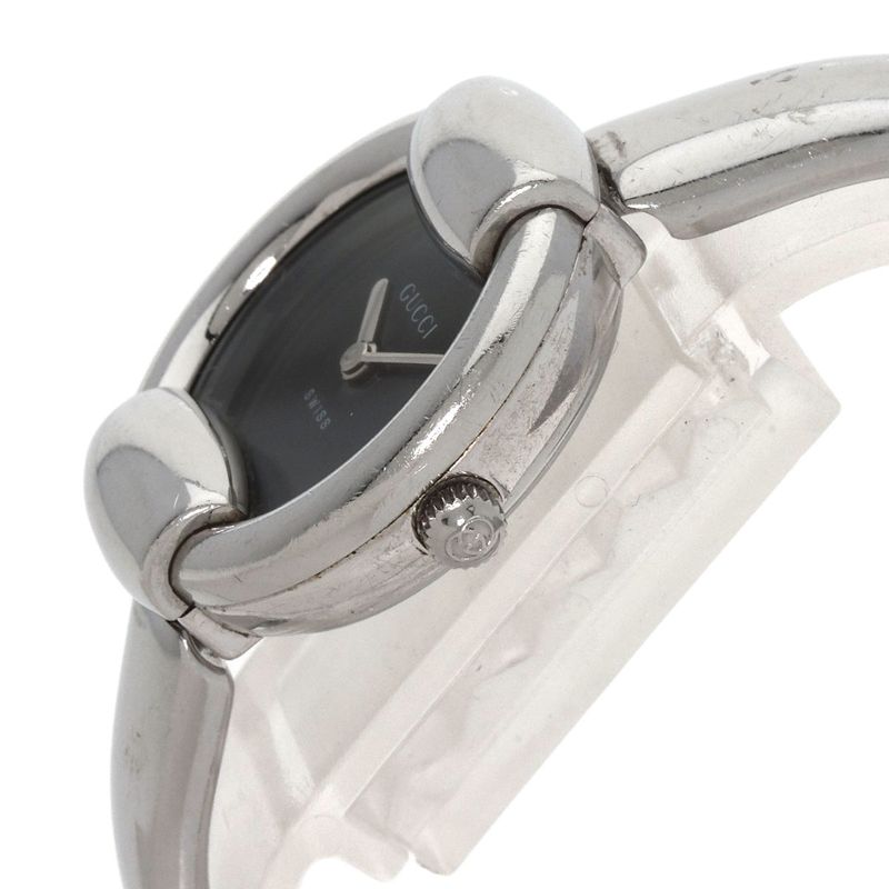 Gucci Round Face Bangle Watch SS