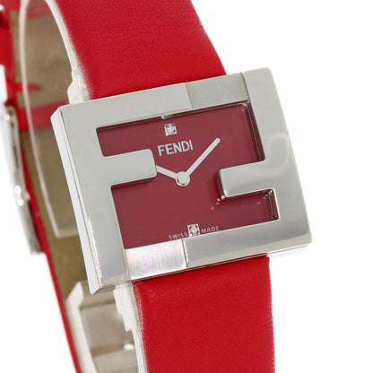 Fendi Mania Watch SS Leather