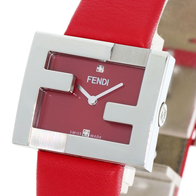 Fendi Mania Watch SS Leather