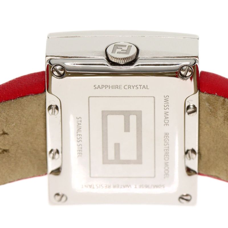 Fendi Mania Watch SS Leather