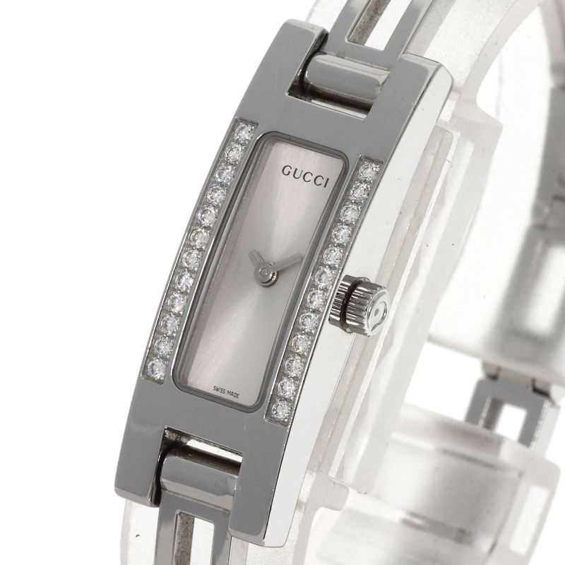 Gucci Diamond Bezel Watch SS
