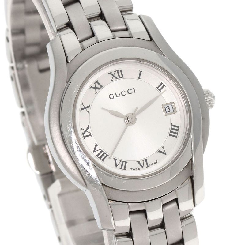 Gucci Round Face Watch SS