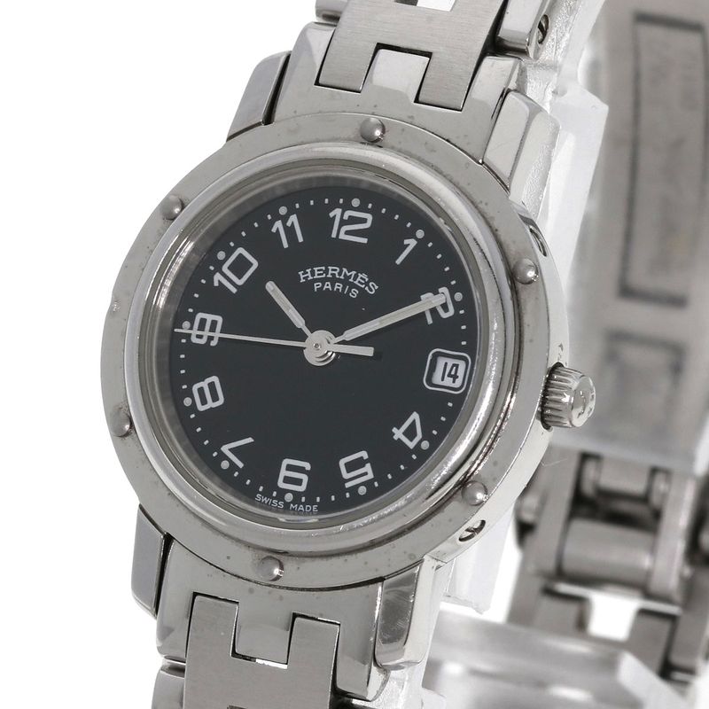 Hermes Clipper Watch SS