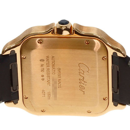 Cartier Santos de Cartier LM Watch 18K Pink Gold Leather