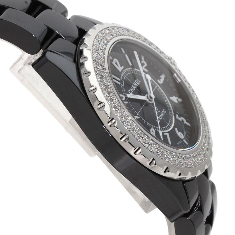 Chanel Double Diamond Bezel Watch Ceramic