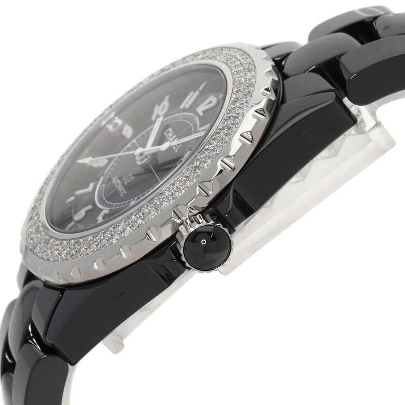 Chanel Double Diamond Bezel Watch Ceramic