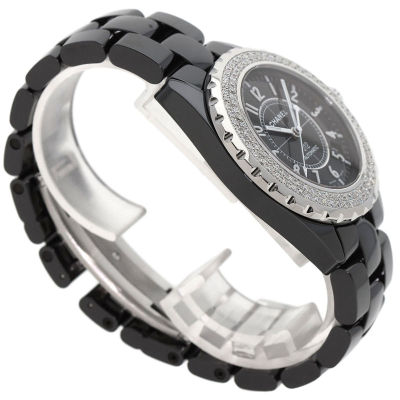 Chanel Double Diamond Bezel Watch Ceramic
