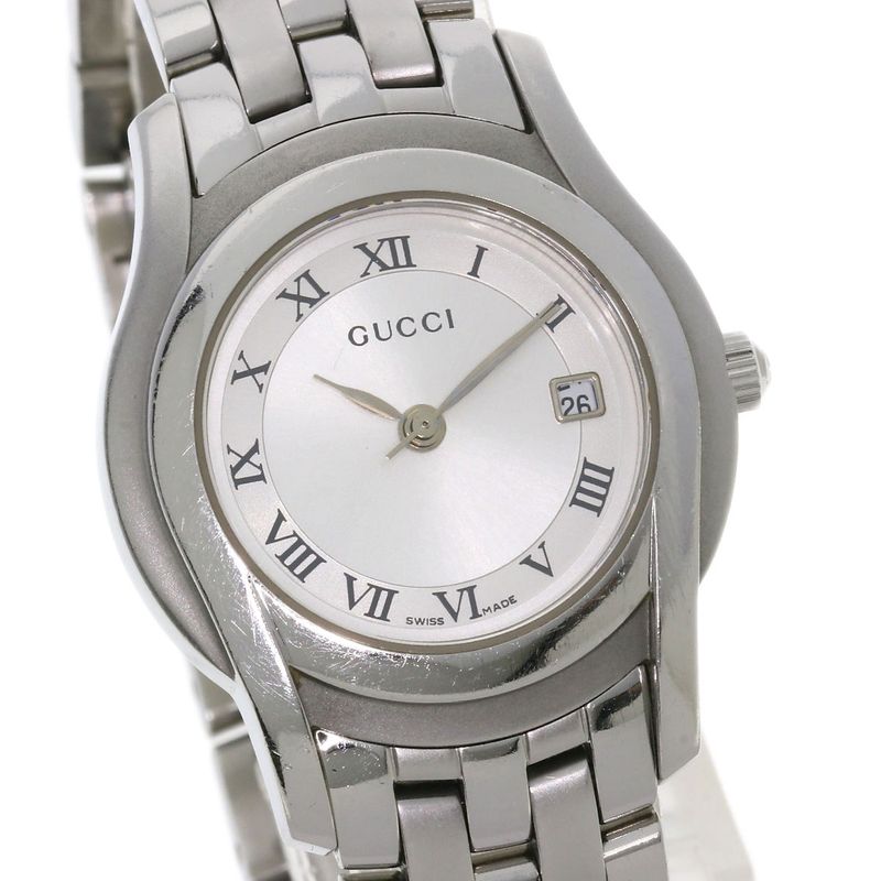Gucci Round Face Watch SS