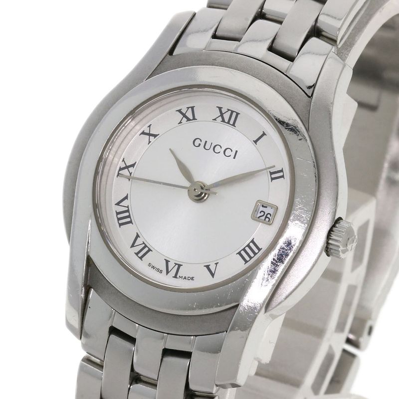 Gucci Round Face Watch SS