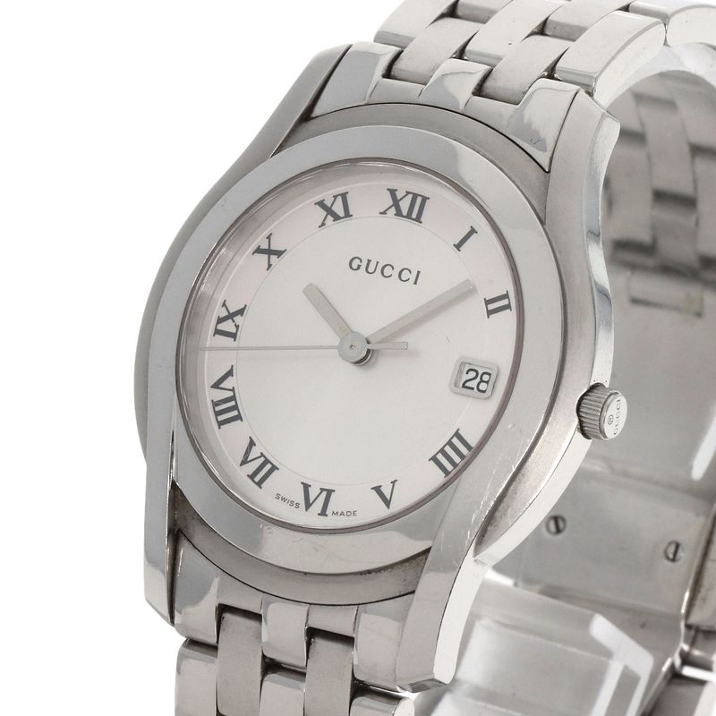 Gucci Round Face Watch SS