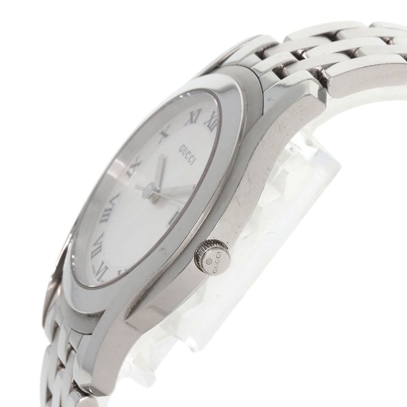 Gucci Round Face Watch SS