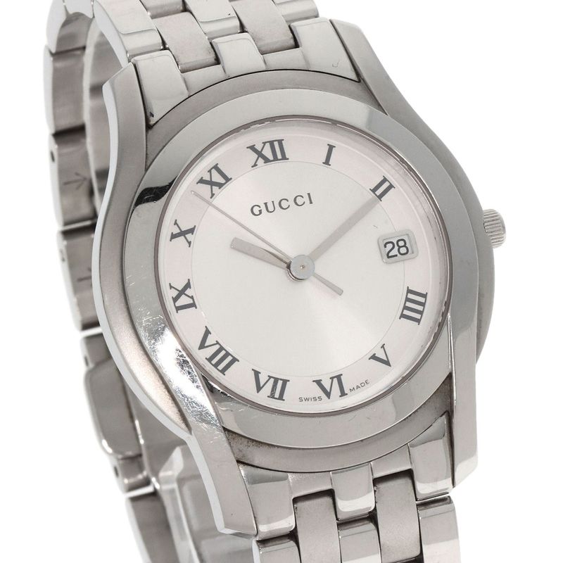 Gucci Round Face Watch SS