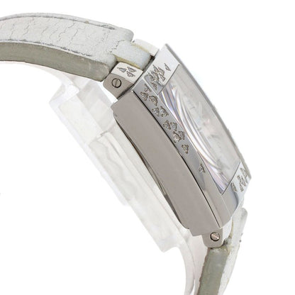 Dior Christian Riva Spark Ring Chronograph Watch SS Leather