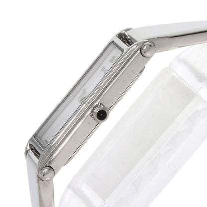 Gucci Square Face Bangle Diamond Watch SS