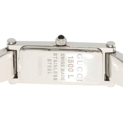 Gucci Square Face Bangle Diamond Watch SS