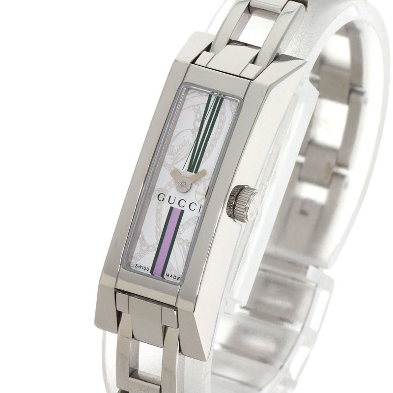 Gucci 110 Square Face Watch SS