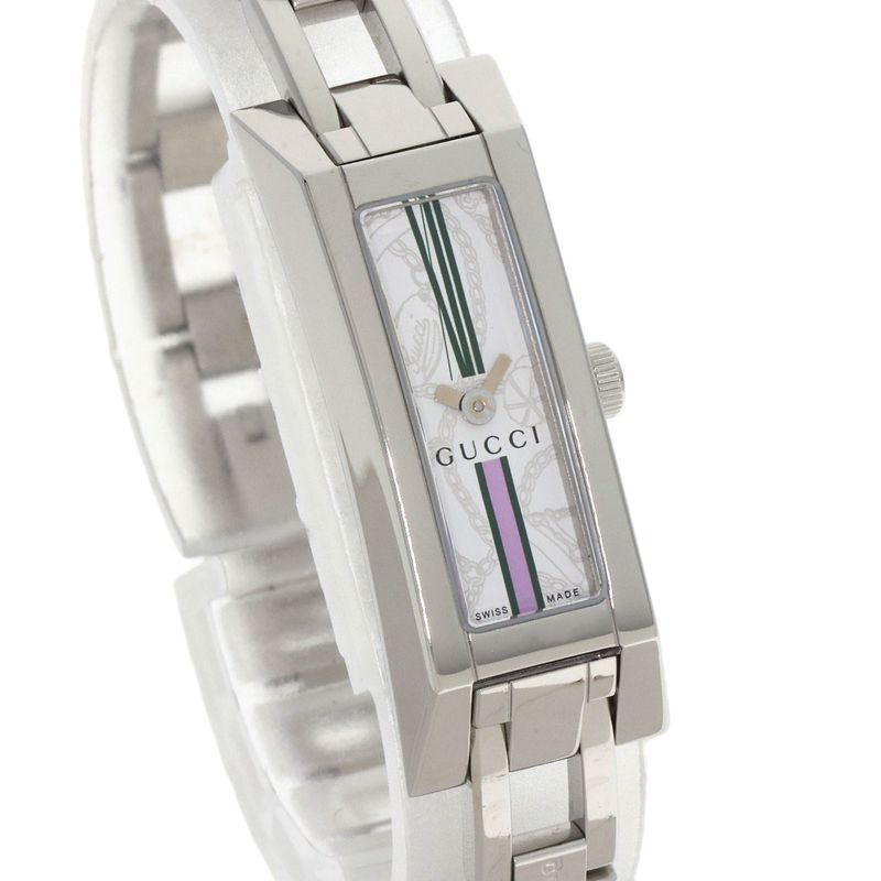 Gucci 110 Square Face Watch SS