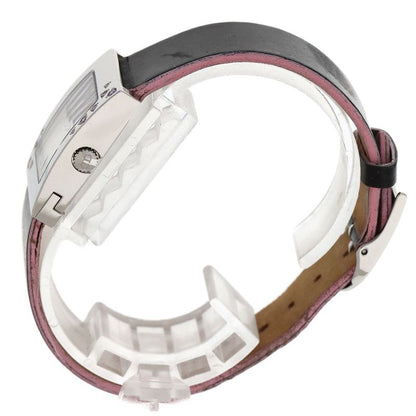 Dior Christian Maris Pink Saffiano Watch SS Enamel