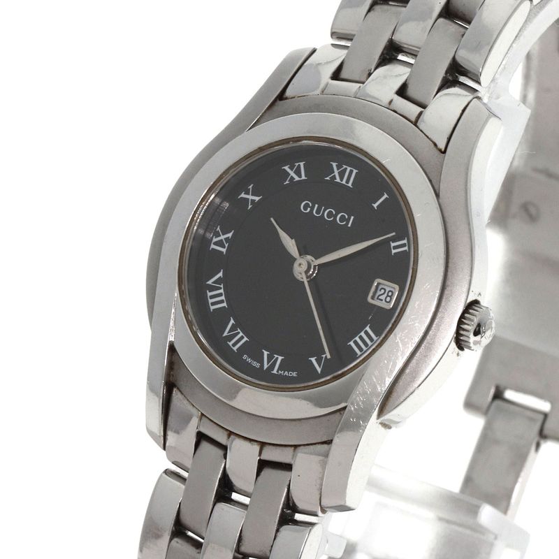 Gucci Round Face Watch SS