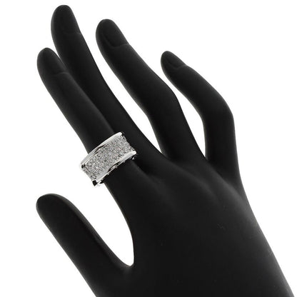 Bvlgari Full Pave Diamond 50 Ring 18K White Gold