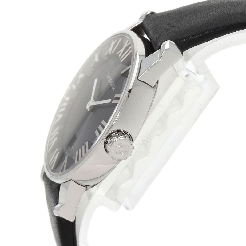 Tiffany & Co. Atlas Domestic Watch SS Leather