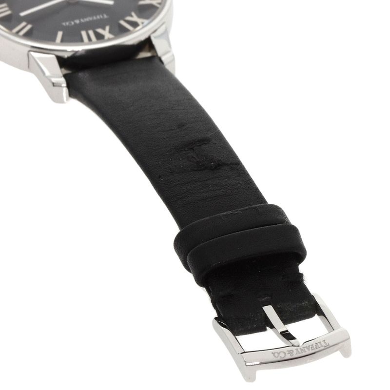 Tiffany & Co. Atlas Domestic Watch SS Leather