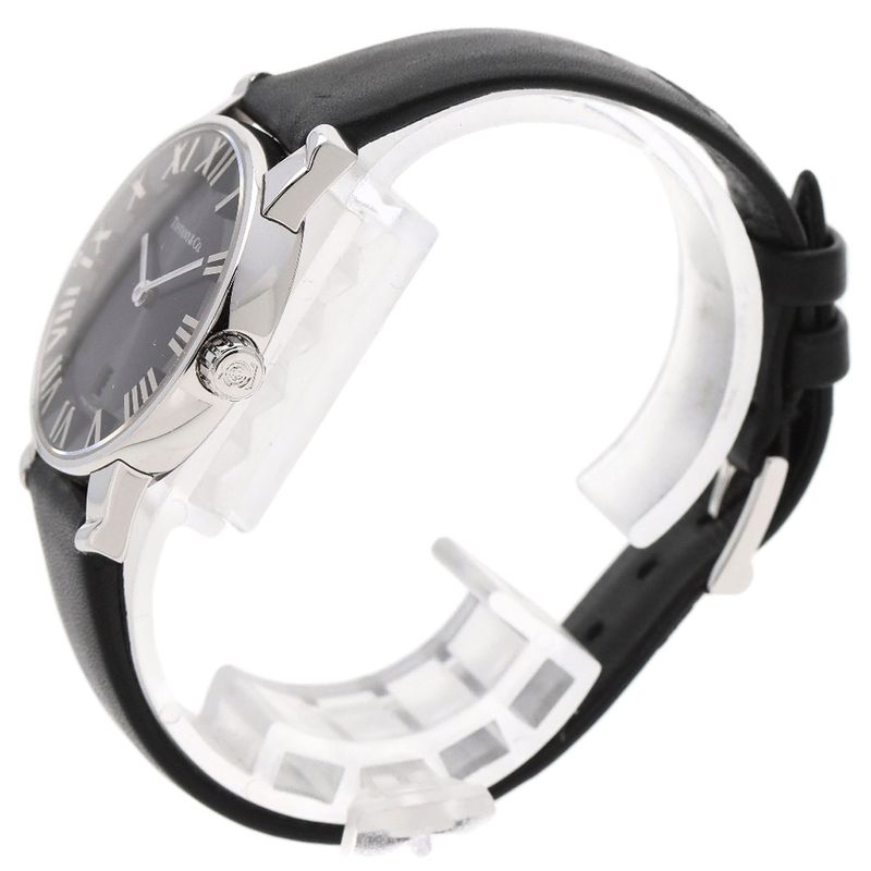 Tiffany & Co. Atlas Domestic Watch SS Leather