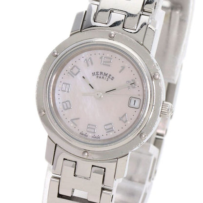 Hermes Clipper Cles New Shape Buckle Watch SS