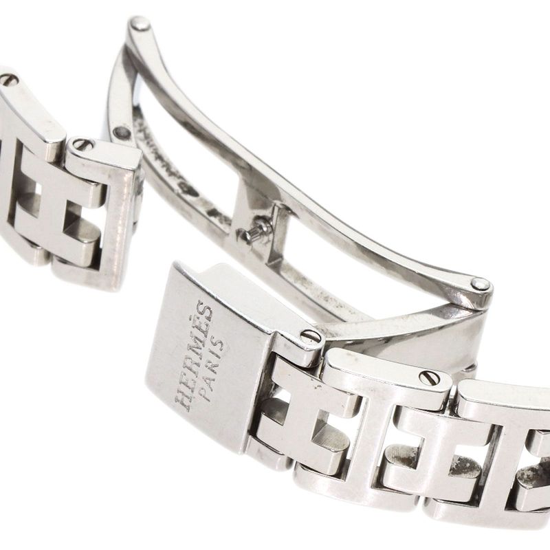 Hermes Clipper Cles New Shape Buckle Watch SS