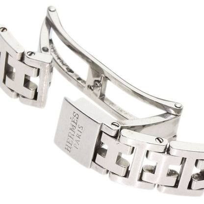 Hermes Clipper Cles New Shape Buckle Watch SS