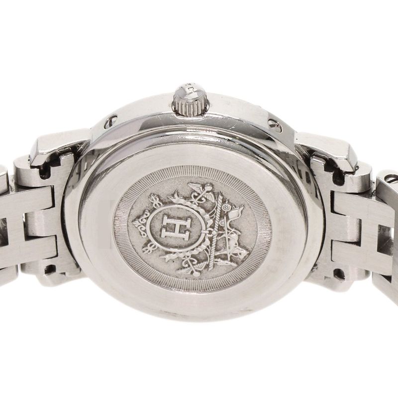 Hermes Clipper Cles New Shape Buckle Watch SS