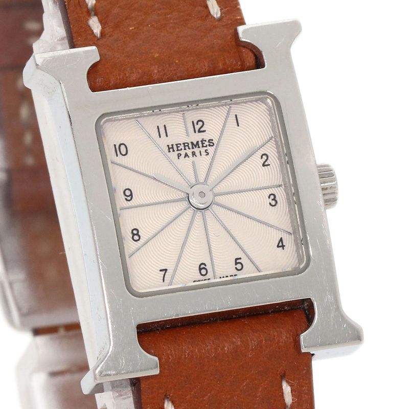 Hermes Watch Mini SS Leather