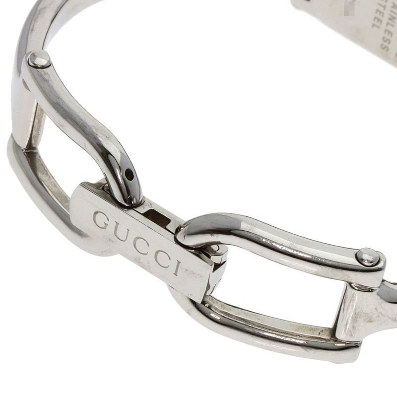 Gucci Square Face Diamond Watch SS