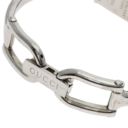 Gucci Square Face Diamond Watch SS